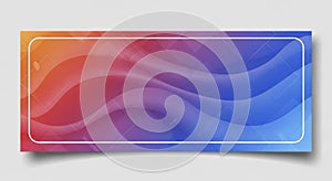 Abstract Gradient Wave Background with Frame