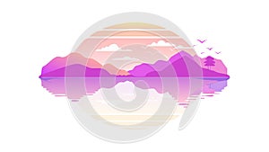 Abstract Gradient Wave Pattern Dynamic Digital Background, vector design Generative AI