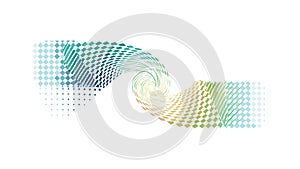 Abstract Gradient Wavy Lines Digital Element, vector design Generative AI