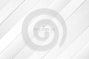 Abstract gradient white gray stripe line halftone decorative pattern design background. illustration vector eps10