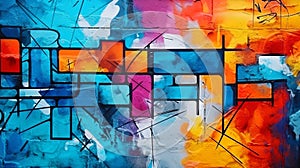 Abstract graffitiwall as a background