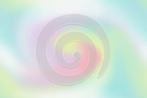 Abstract grainy blur twisting gradient texture seamless pattern. Pastel blue, green and pink spiral background