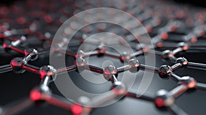 abstract graphene atomic structure