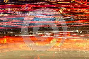 Abstract graphic composition of  digital style