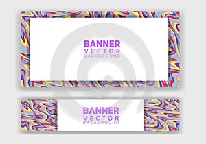 Abstract graphic design Banner. Vector banner template. Banner for website design