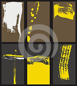 Abstract graphic design banners set