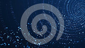 Abstract Digital Data Flow - Futuristic Technology Background