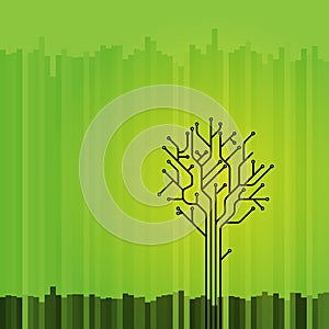 Abstract graphic tree