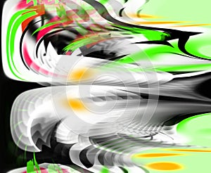 Abstract graphics in abstract design and style