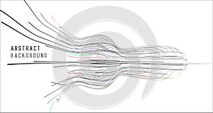 Abstract graphics composed of streamlines photo