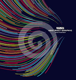 Abstract graphics, spring colors.