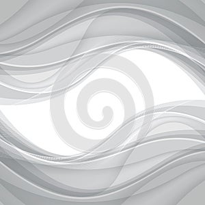 Abstract gray background with wave. Vector illustration