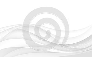 Abstract gray background with wave. Vector illustration