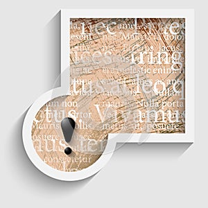 Abstract gray frame with pattern