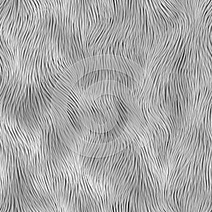 Abstract gray fur pattern. Vector seamless background