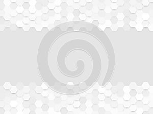Abstract gray hexa background