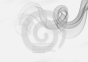 Abstract gray lines background. Template design element