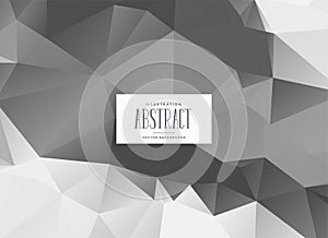 Abstract gray low poly triangle background