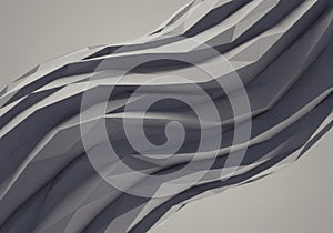 Abstract Gray Polygonal Waves Background