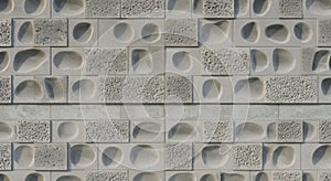 Abstract gray stone wall pattern