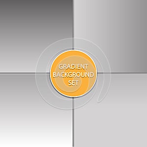 Abstract gray template background set blank space dark gradient wall.