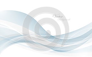 Abstract gray waves - data stream concept. Vector