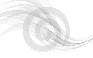 Abstract gray waves - data stream concept. Vector Illustration