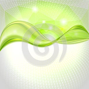 Abstract gray waving background