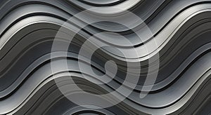 Abstract gray wavy lines pattern