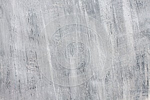 Abstract gray white acrylic brush strokes paint texture background.