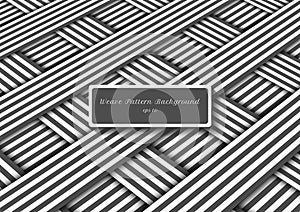 Abstract gray and white diagonal stripes lines weave pattern