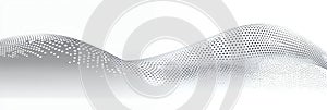 Abstract gray and white dotted wave pattern