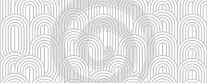 abstract gray white stripe line, geometric background, vintage circle pattern, retro styled concept