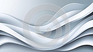 Abstract Gray and White Wavy Background
