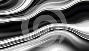 Abstract grayscale flowing wave design pattern