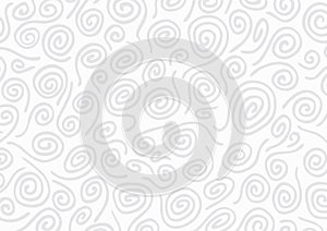 Abstract grayscale swirls background template.
