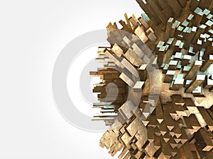 abstract greeble, Abstract background.