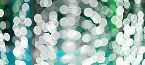 Abstract green and aqur bokeh defocus blur background.