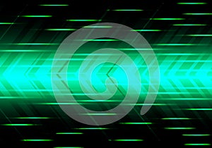 Abstract green arrow speed power technology futuristic modern background vector