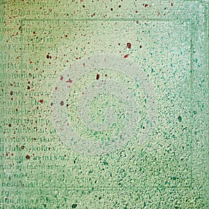 Abstract green background with stains