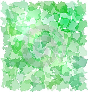 Abstract green backgrouns with French departments photo