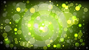 Abstract Green and Black Blurry Lights Background Vector Image