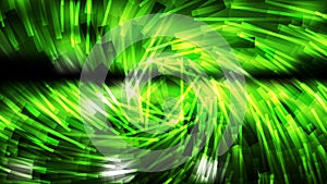 Abstract Green and Black Dynamic Twirl Striped Lines Background Graphic