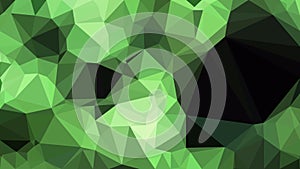 Abstract Green and Black Polygonal Triangular Background Vector Illustration
