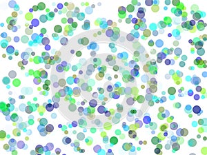 Abstract green blue circles illustration background