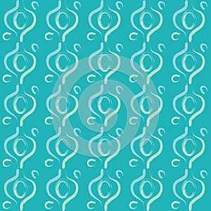 Abstract Green blue preppy pattern brush strokes doodle photo