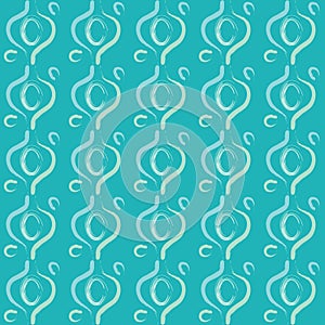 Abstract Green blue preppy pattern brush strokes doodle photo