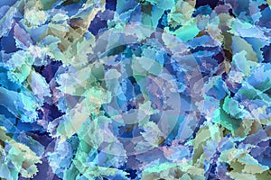 Abstract green , blue and purple background. Colorful texture. Brush strokes. Vivid stains pattern. Paint splash. Modern painting