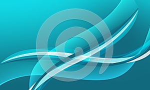 abstract green blue turquoise curve wave lines background