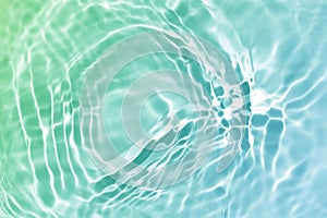 abstract green blue water wave, natural swirl pattern texture, background photography
